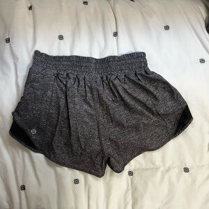 Lululemon gray hotty hot shorts